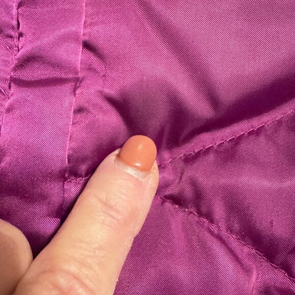 THE NORTH FACE Alis 550 Magenta Satin Quilted Down Puffer Jacket - Picture 10 of 14